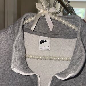 Nike Heather Gray Fleece Jacket